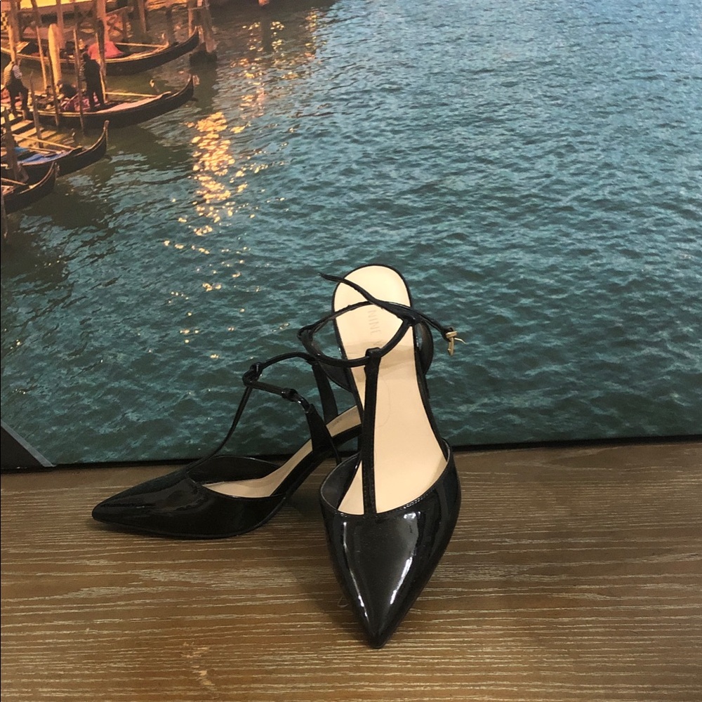 Elegant Black Patent Leather Heels